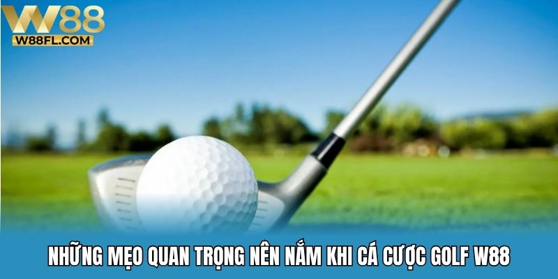 Những mẹo quan trọng nên nắm khi cá cược golf W88