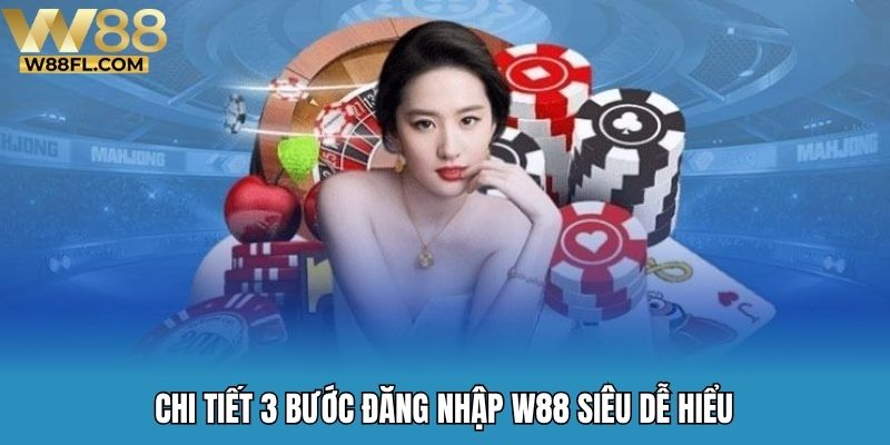 Chi tiết 3 bước đăng nhập W88 siêu dễ hiểu