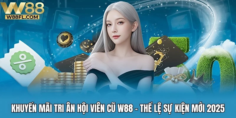 khuyến mãi tri ân hội viên cũ W88