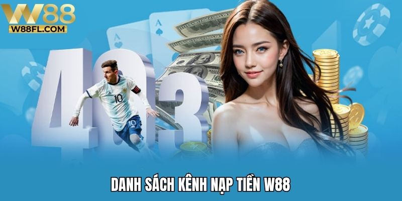 Danh sách kênh nạp tiền W88