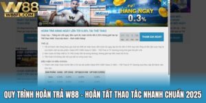 Quy trình hoàn trả W88