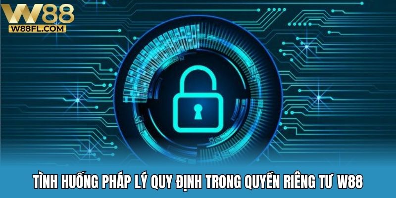 Tình huống pháp lý quy định trong quyền riêng tư W88